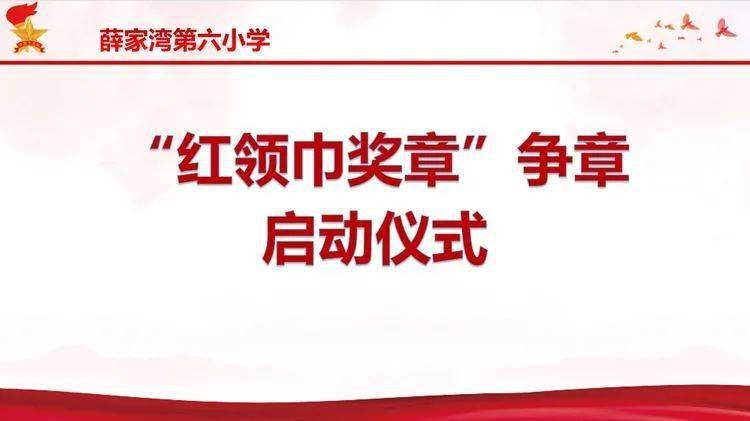 薛家湾第六小学全面启动红领巾奖章争章活动