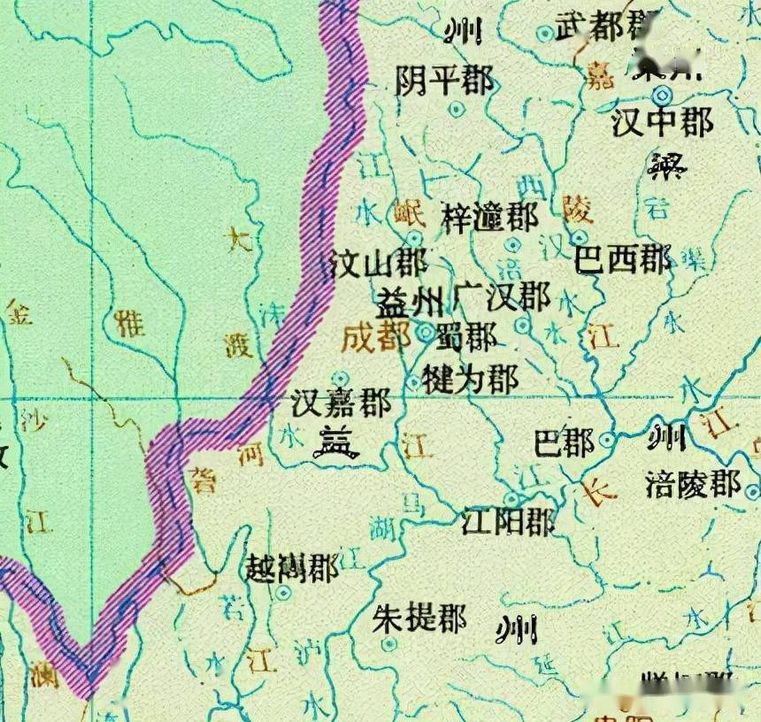 魏景元四年(263年),蜀汉败亡,旋分蜀汉故地为益州,梁州,各领八郡.