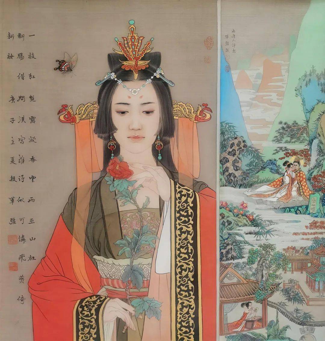 单纯,静穆的和谐之美|段军强的工笔重彩_cm_作品_绢本