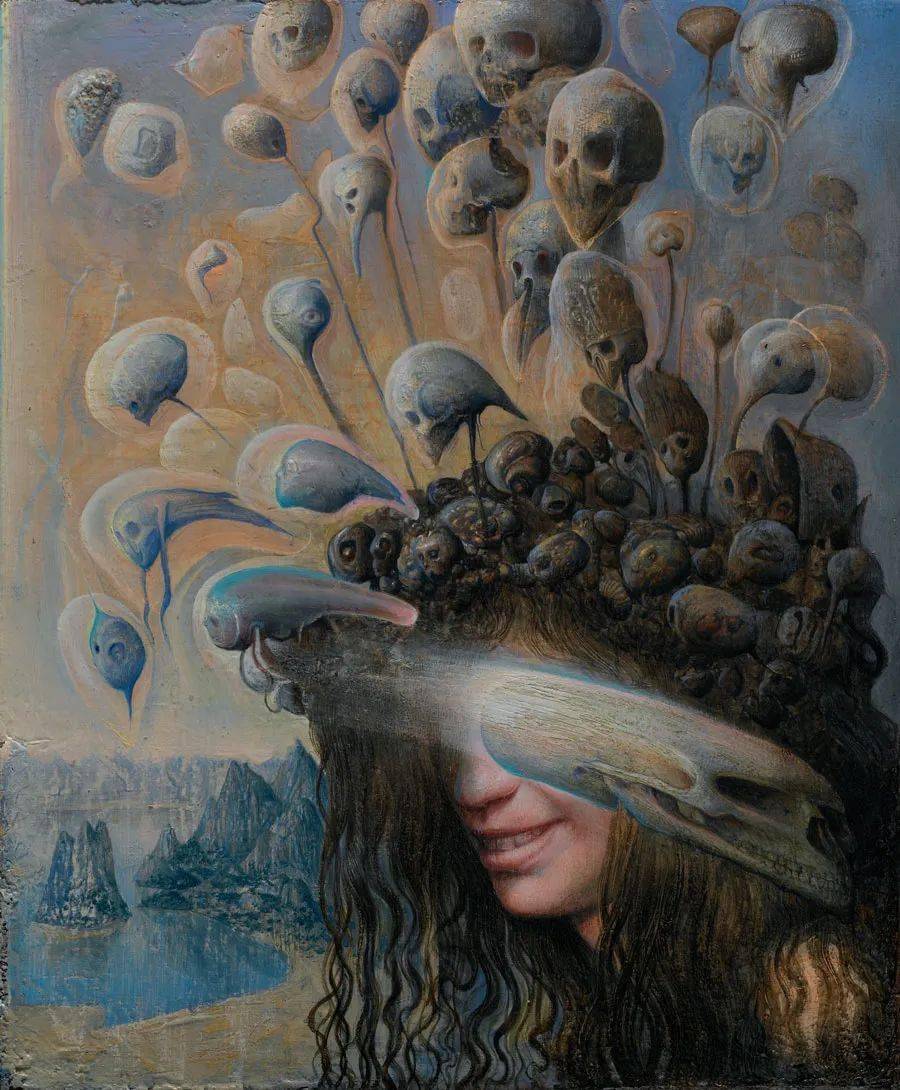 意大利画家阿戈斯蒂诺·阿里亚贝内奇异而非凡的超现实主义人体油画