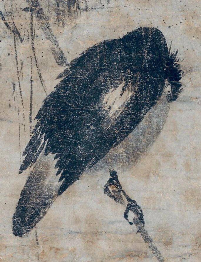 南宋牧溪的这幅神作:画鸟不画其首,笔墨又飒又寂寥_作品_绘画_艺术界