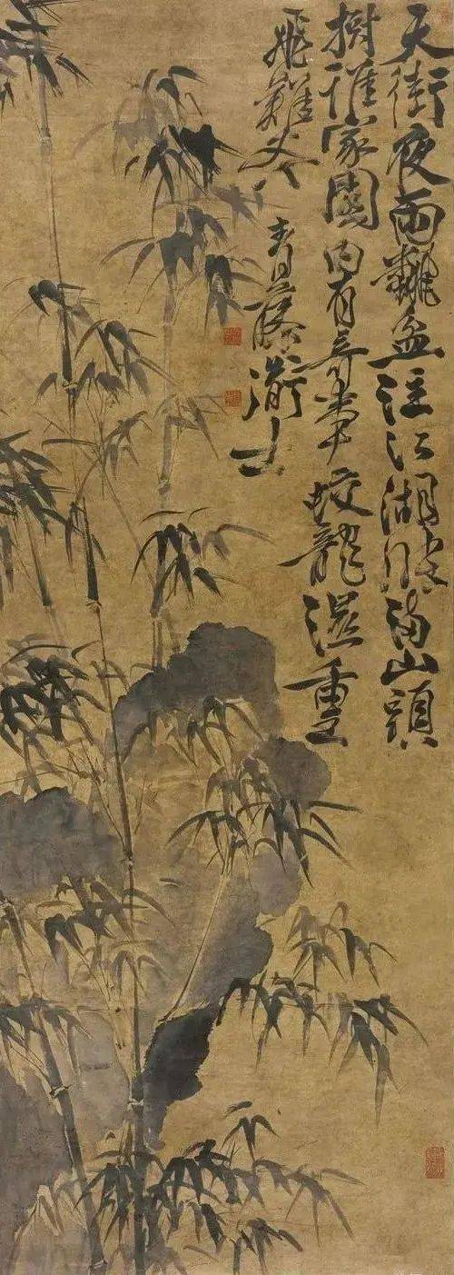 徐渭写竹,无拘无束,墨气淋漓_水仙_竹子_作品