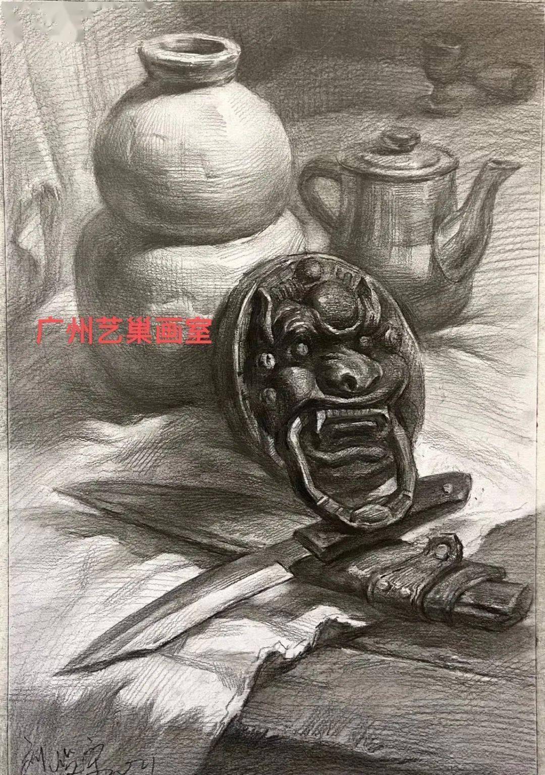 直击2021年美术联考各省考题及范画汇总_广西省_安徽省_四川省