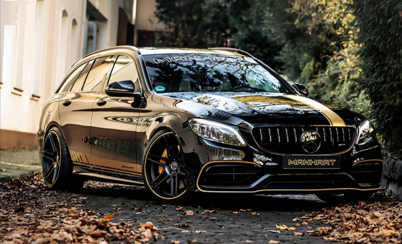 高性能猎装c级车8缸大引擎四驱加速超越rs4真犀利