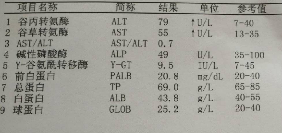转氨酶检查图片