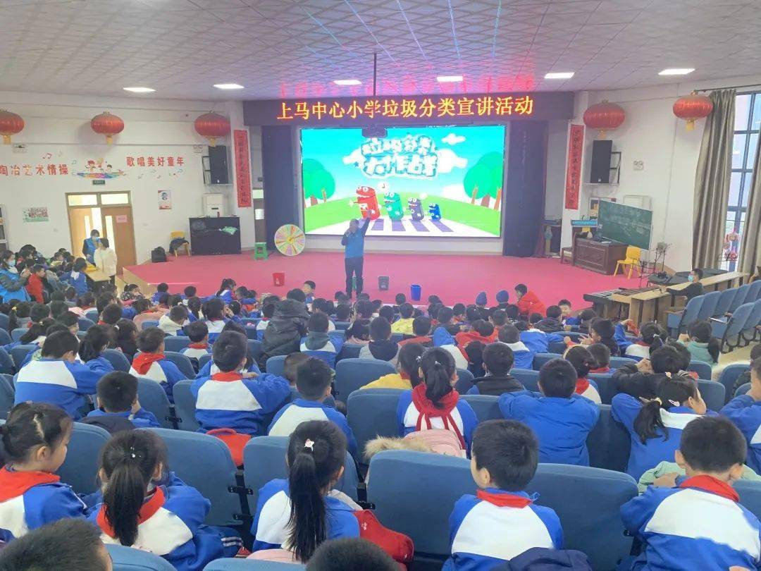 尚正得一新时代文明实践站上马中心小学垃圾分类宣讲活动