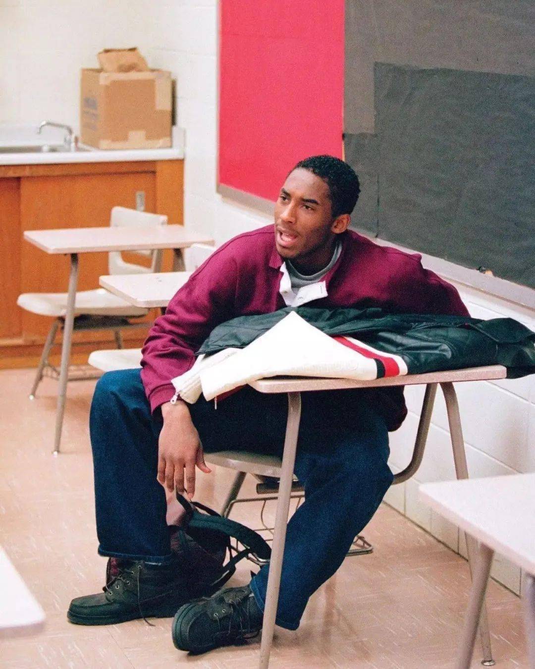 科比高中元素的老照片