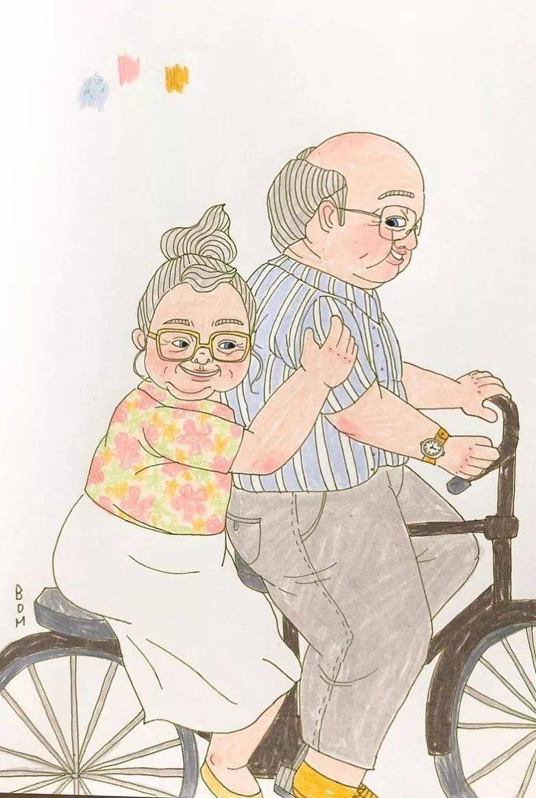 一对80岁夫妻用插画记录一生的爱情