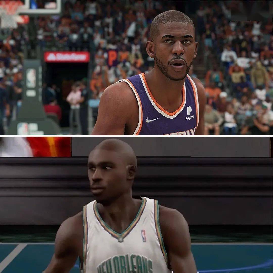 科技在进步！球员2K对比图