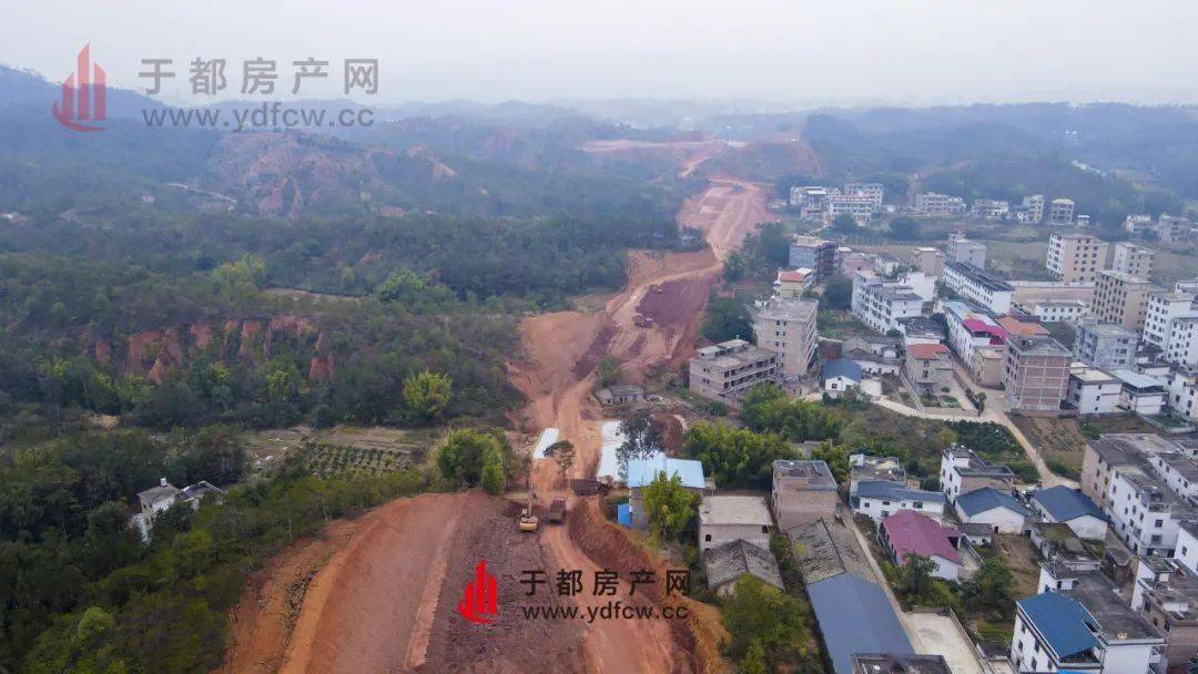 总投资约298亿元于都绕城北线快速路航拍建设实况来了