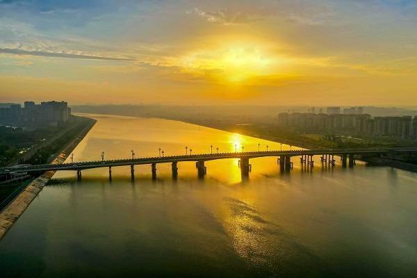眉山岷江大桥图片