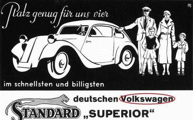 但大众汽车厂也并非没有损失,最起码其车标上那些代表着纳粹的齿轮