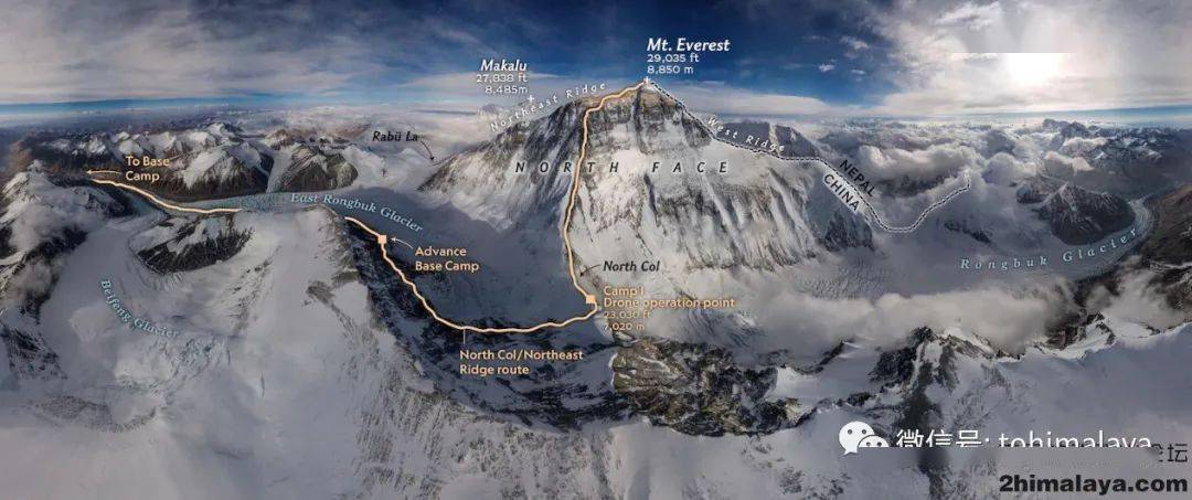[中国/尼泊尔]珠穆朗玛峰登山线路比较 - 2022年版本_路线_山峰_成功