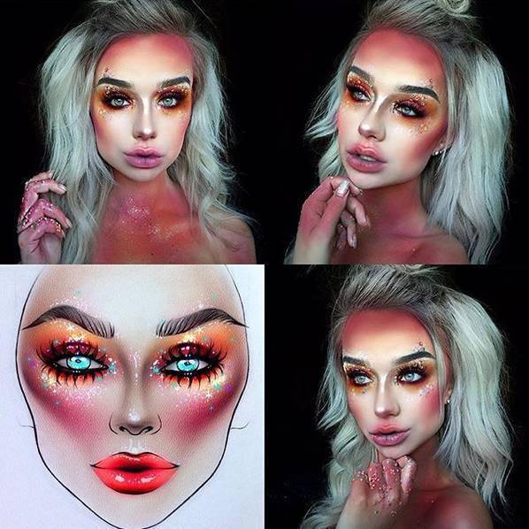 化妆师宝宝有福了画在脸上的美人图超惊艳