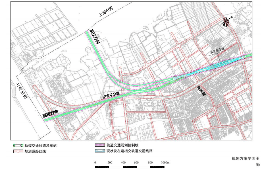 客厅站的规划位置从公示中可以看到线路线长约50公里,主要沿北青公路