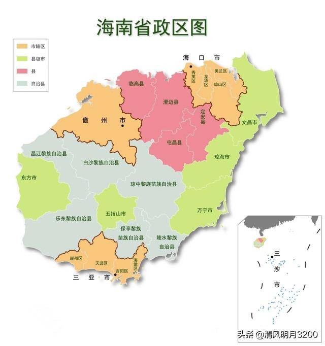 华南地区政区图