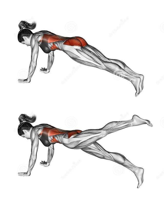 腹肌下腹训练动作图片
