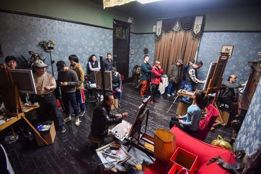 "二月画会"——冷军九个场景写生全记录(附精彩细节图)_作品_画室