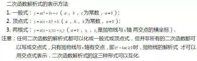 数学|老师熬夜整理：初中数学「二次函数」最全知识点汇总！（替孩子转发）