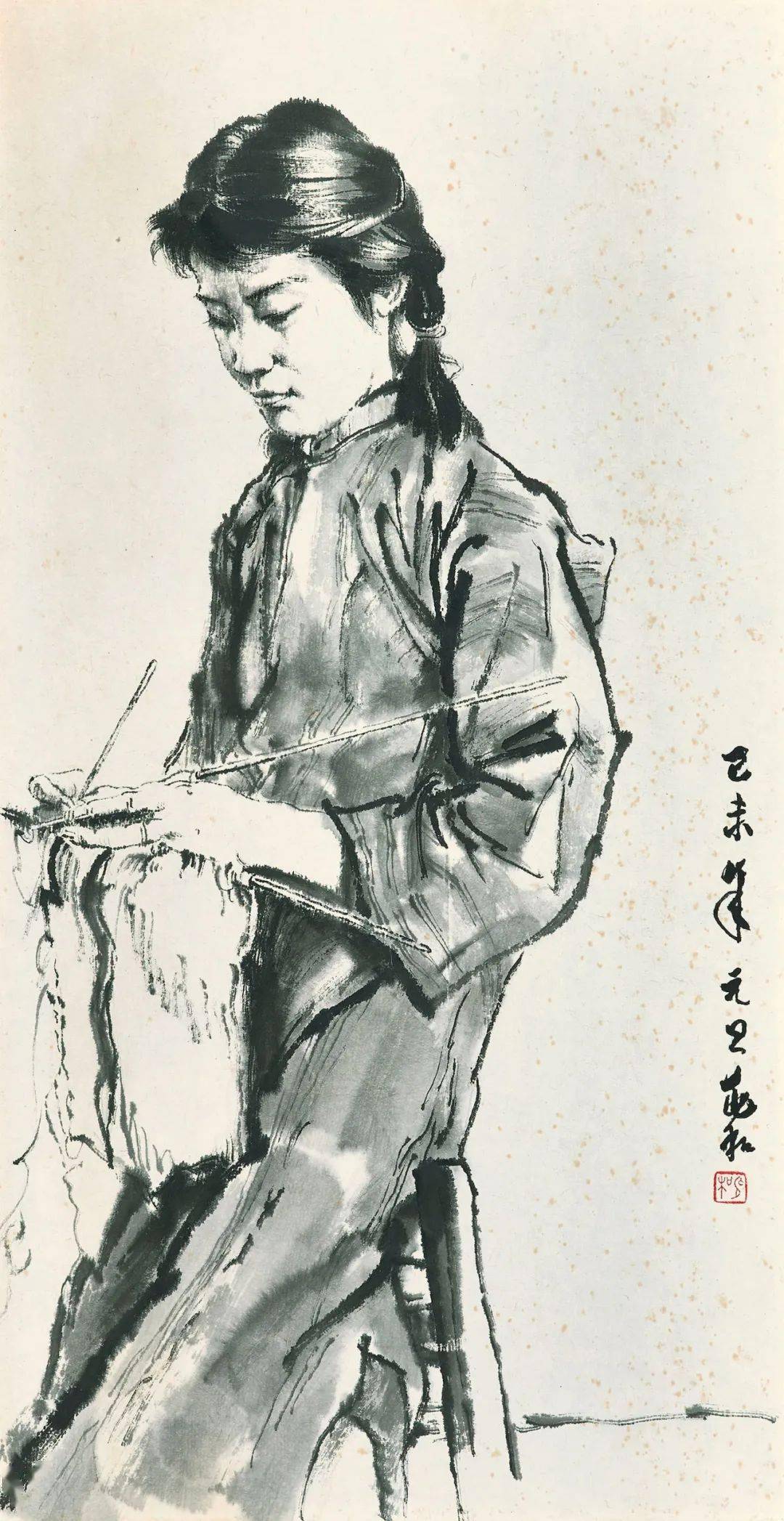 品读蒋兆和感动半世纪的水墨人物栩栩如生