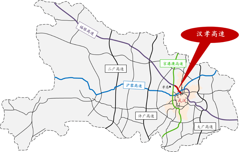 孝汉应高速公路规划图图片