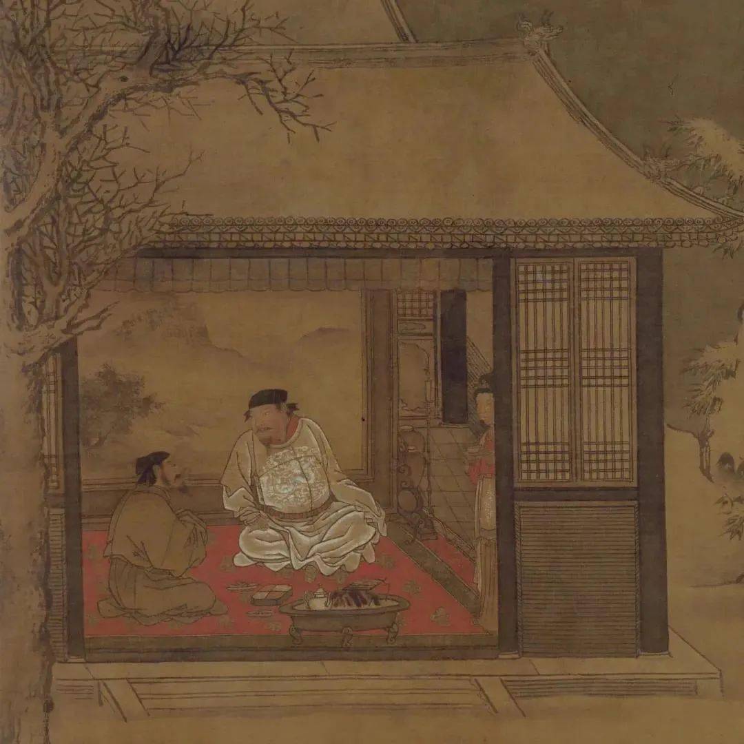 冬至赏古画里的访友图