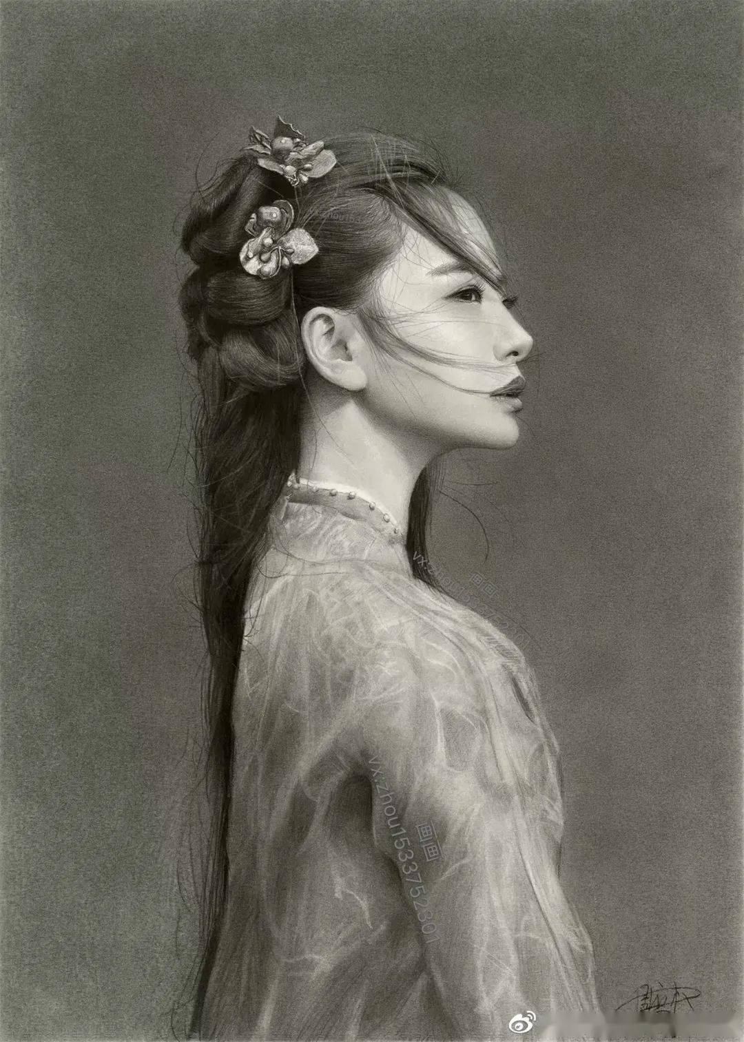 图来源周立权超写实训练营超写实素描是一个高级的技术和技能的逊练