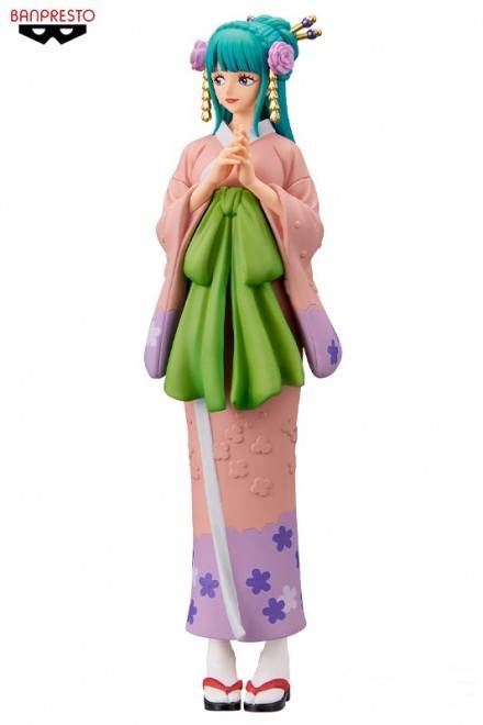 万代推出《海贼王》和之国第一美女 光月日和景品手办_全高约_头花