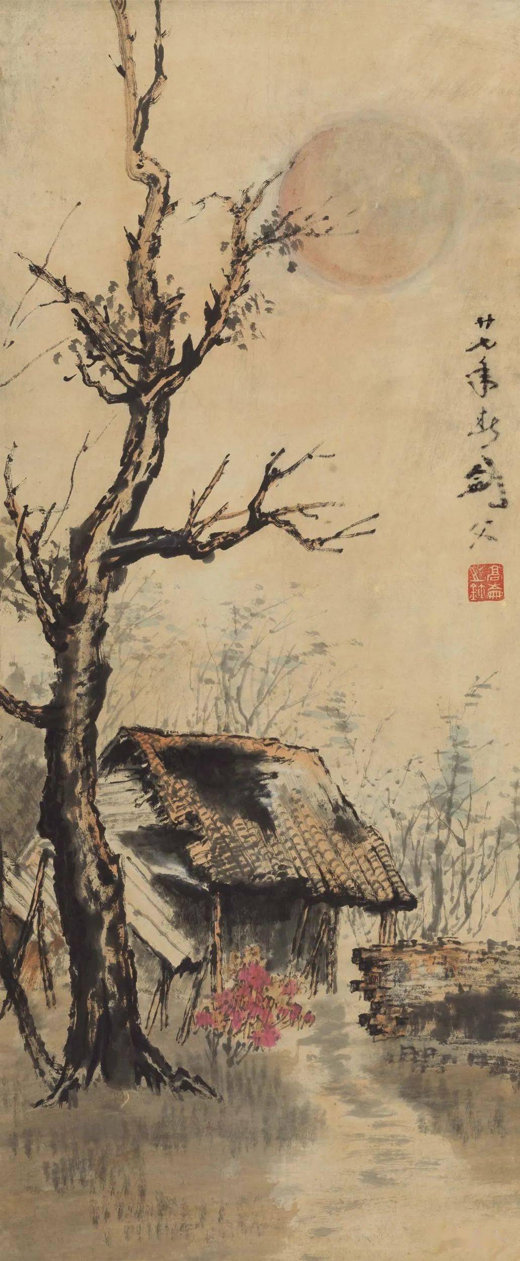 高剑父山水,气势磅礴!_波罗蜜_般若_水墨