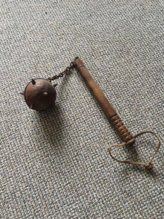 晨星连枷别看我外表简单落后但我砸碎敌人脑袋很轻松