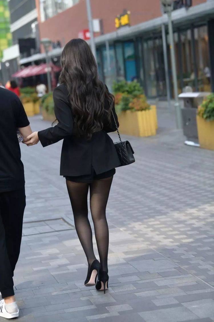 高跟鞋黑色连裤丝袜时尚优雅