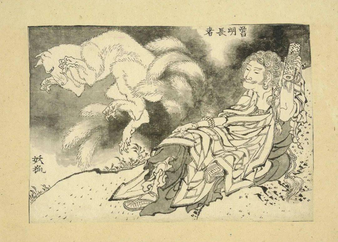 日本大师的白描,果然._葛饰北斋_人物_绘本