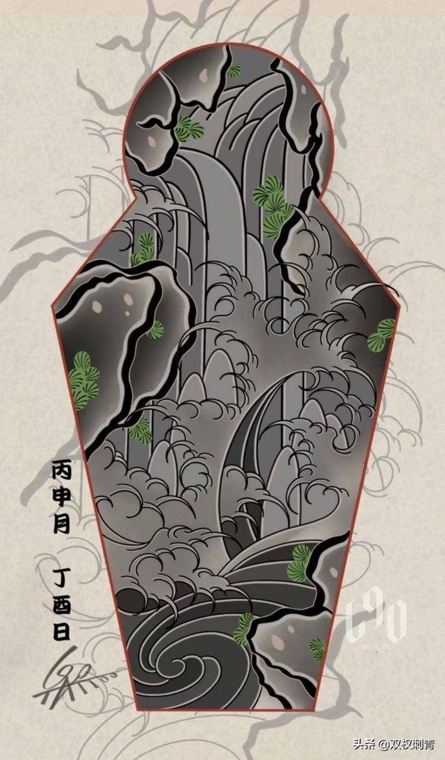 完美的传统纹身手稿