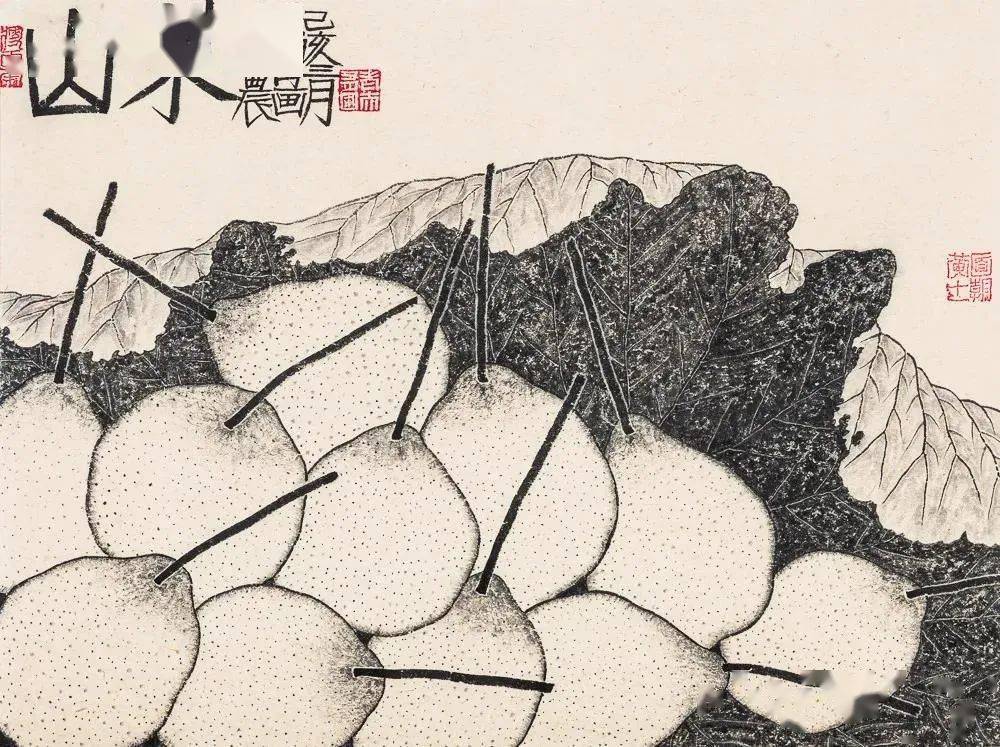 这果蔬画,装饰味十足