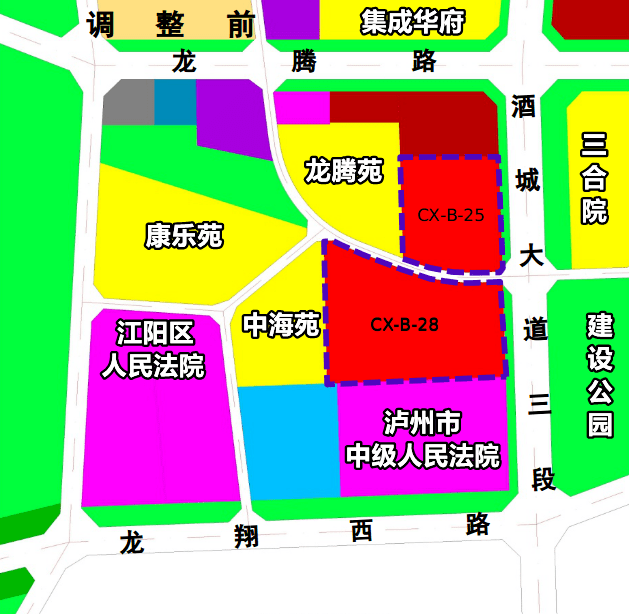 瀘州多個片區局部調規城西城北4宗住宅用地浮出