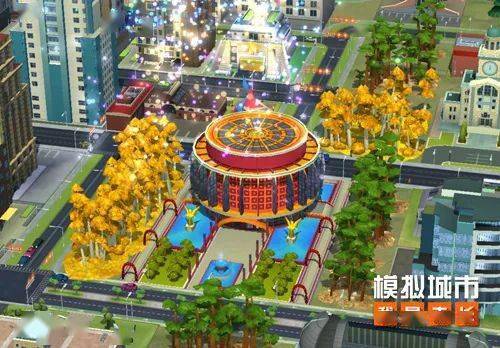 《模拟城市:我是市长》建造迷人的新年环游建筑_夏之光_游戏_广场