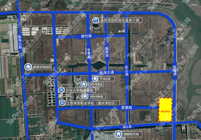 土拍直播間南通盛和連落九子通州灣示範區9宗地塊均以底價成交成交