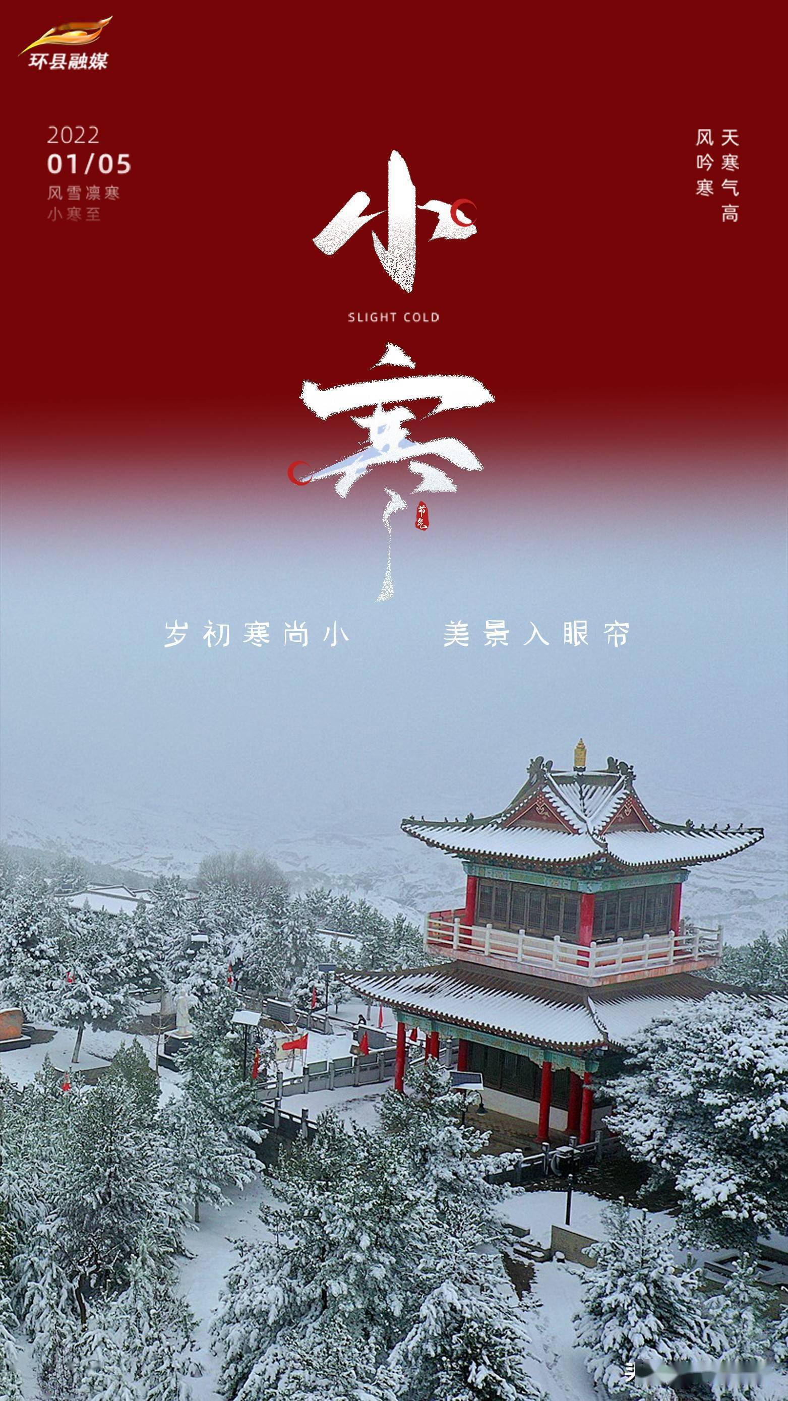 系列海报今日小寒一番春意添年芳