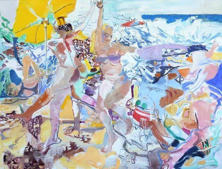 刘大明 油画作品_cmx_布面_世界