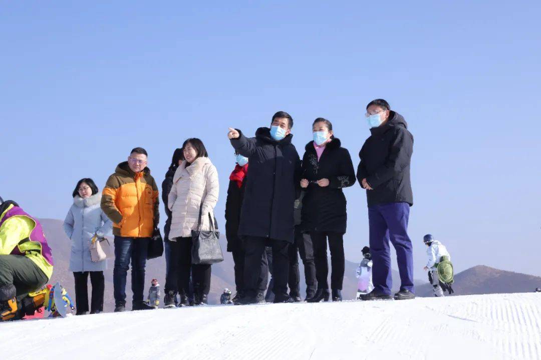 谈球吧体育自治区统计局调研马鬃山滑雪场项目(图2)