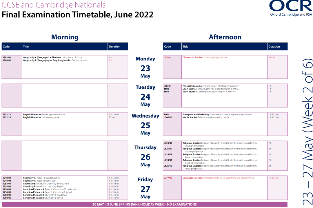 进行|最新官方反馈！2022年夏季A-level/GCSE考试将如期举行！（附考试时间表）