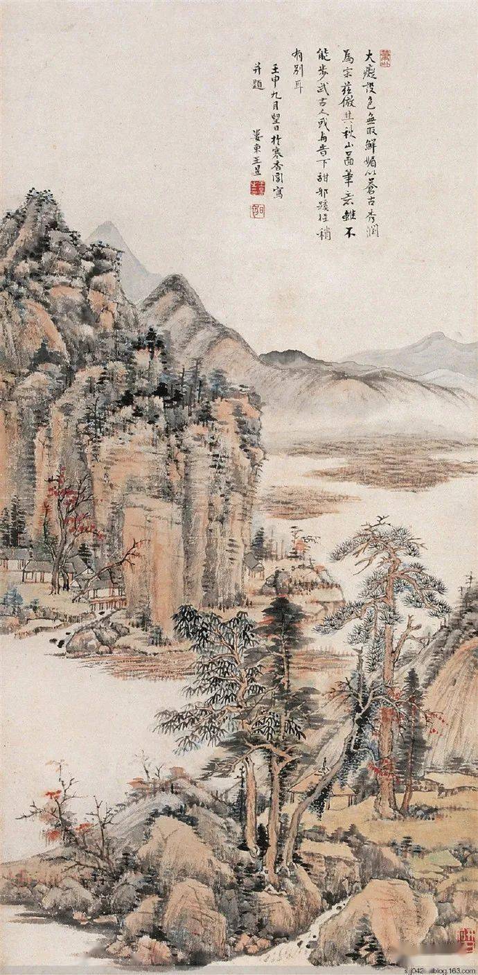 名品视界清代画家王昱的山水画欣赏