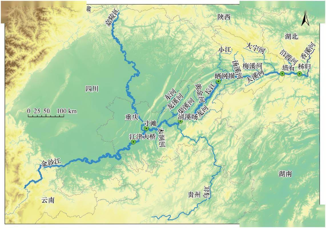 三峡水库位置地图图片