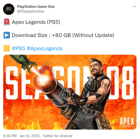 Respawn|曝《Apex英雄》会有PS5版 游戏容量超80G