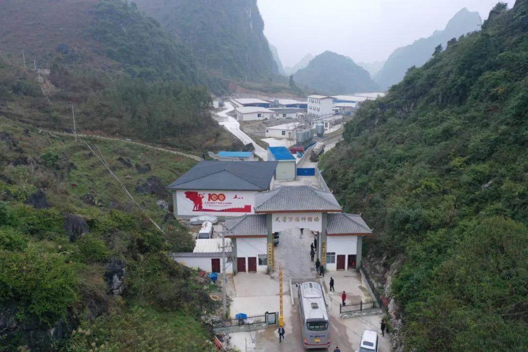 第二站:东平镇天等县万福种猪产业现代化示范区第一站,考察组来到宁干