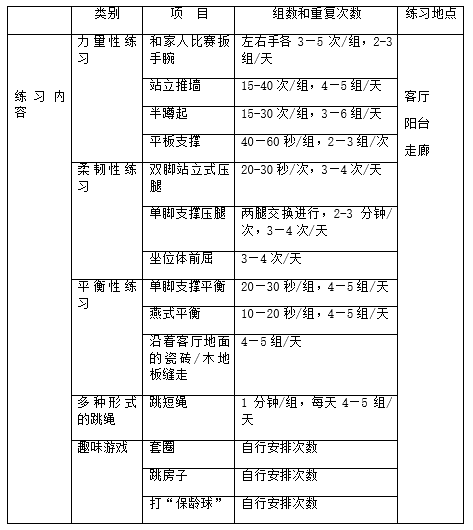 地面|寒假来了！跟着寒假家庭锻炼计划一起动起来！