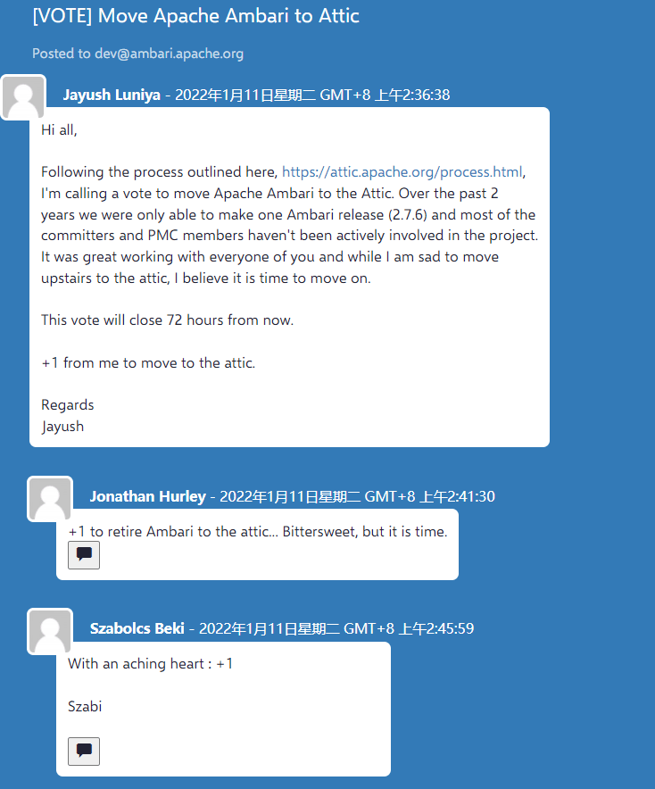 无人愿意开发，Hadoop 管理工具 Apache Ambari 顶级项目即将退役