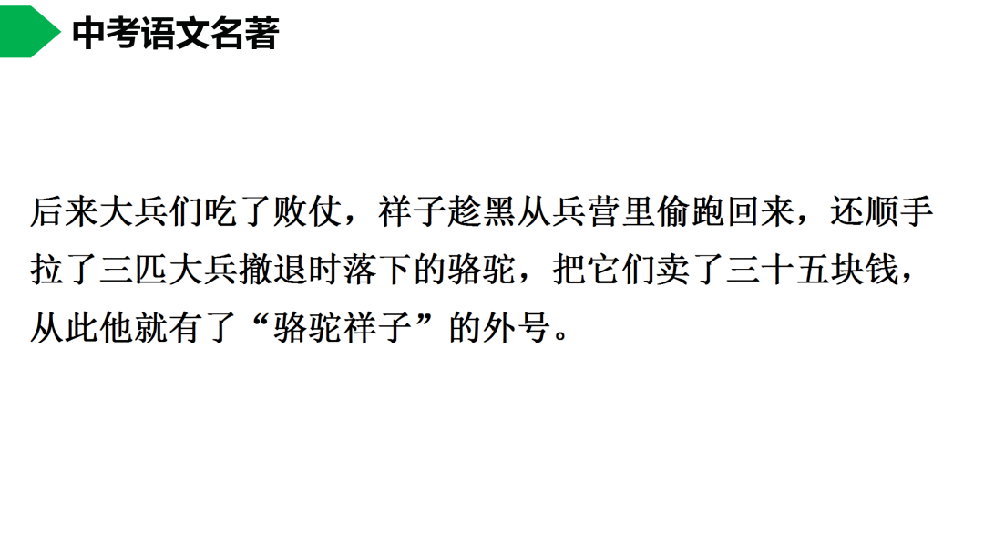 祥子|初中语文 | 七年级下册：《骆驼祥子》名著导读+思维导图 +考点合集，寒假预习必收！