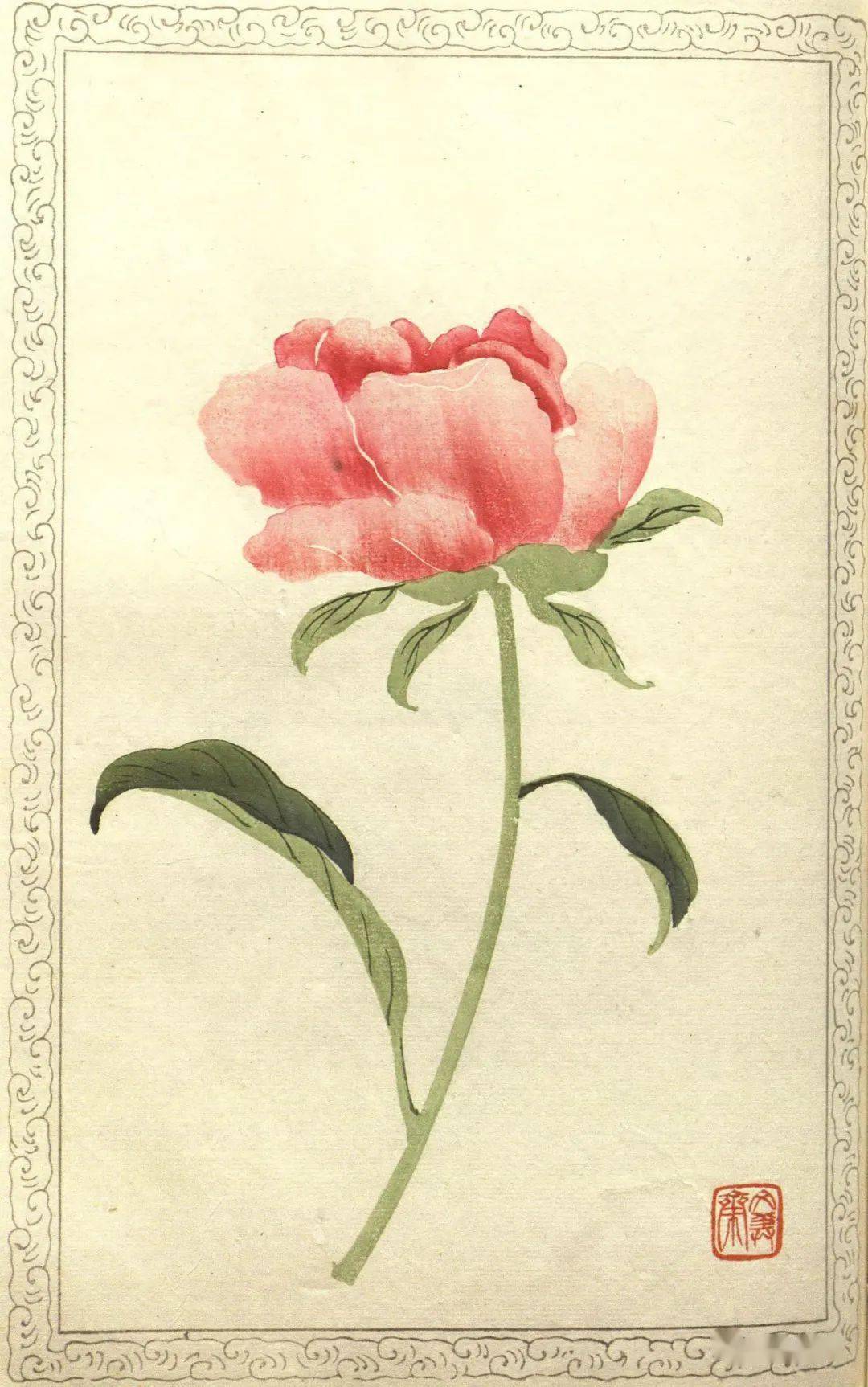 绚丽多姿 张兆祥 百花诗笺谱 四 文美 花卉 天津