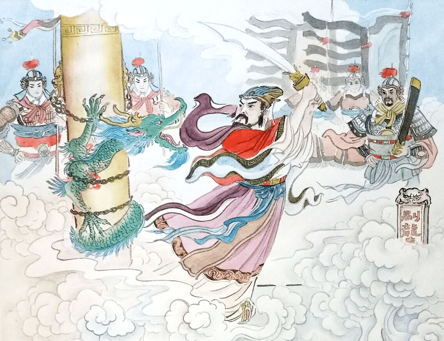 《西游记》里的泾河龙王因为和道士斗法甚至说砍头就被砍头了地位自然
